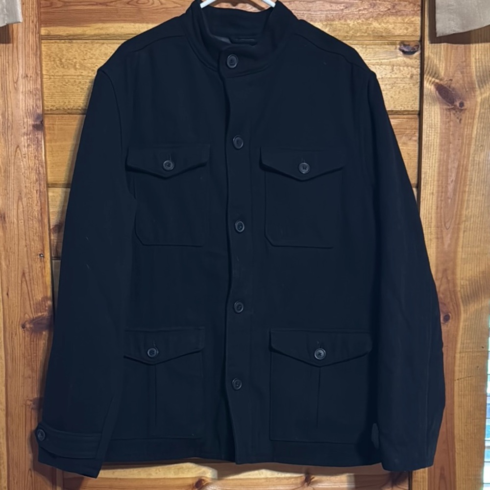 Old Navy Men's Dark Military Field Jacket